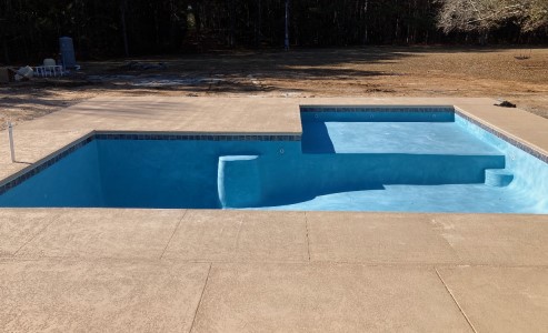Clearwater Pools Tifton Pool Build